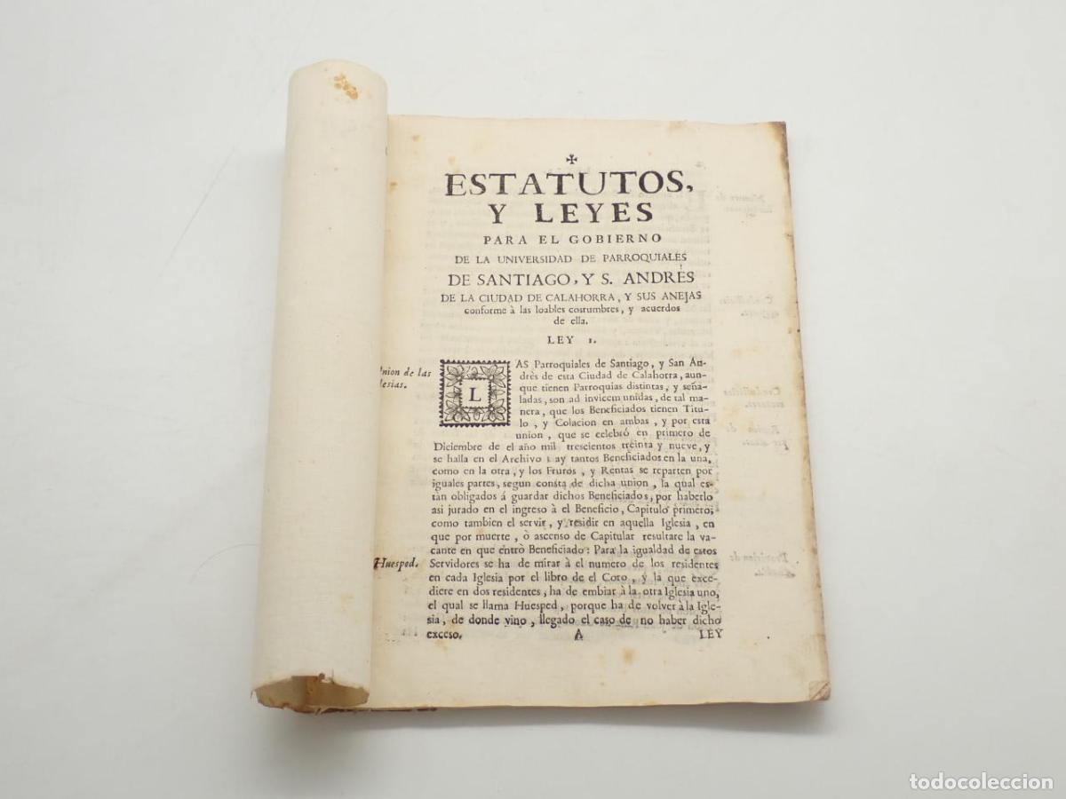 books: Estatutos, y leyes para el gobierno de la universidad de parroquiales de Santiago, y S. Andr&eacute;s de la