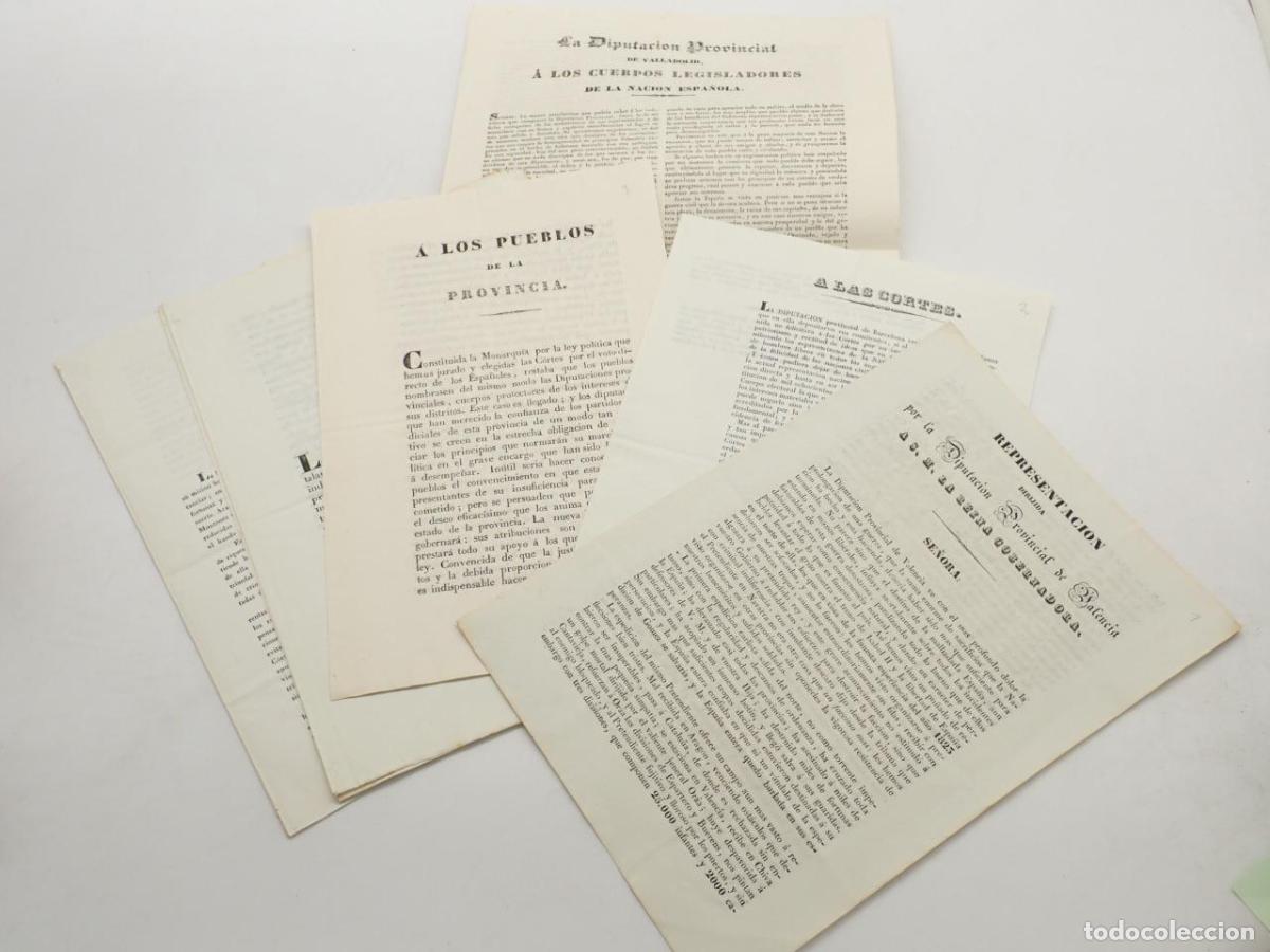 Libros: 10 impresos relacionados con la Primera Guerra Carlista. Proclamas y bandos de adhesi&oacute;n a Isabel II,