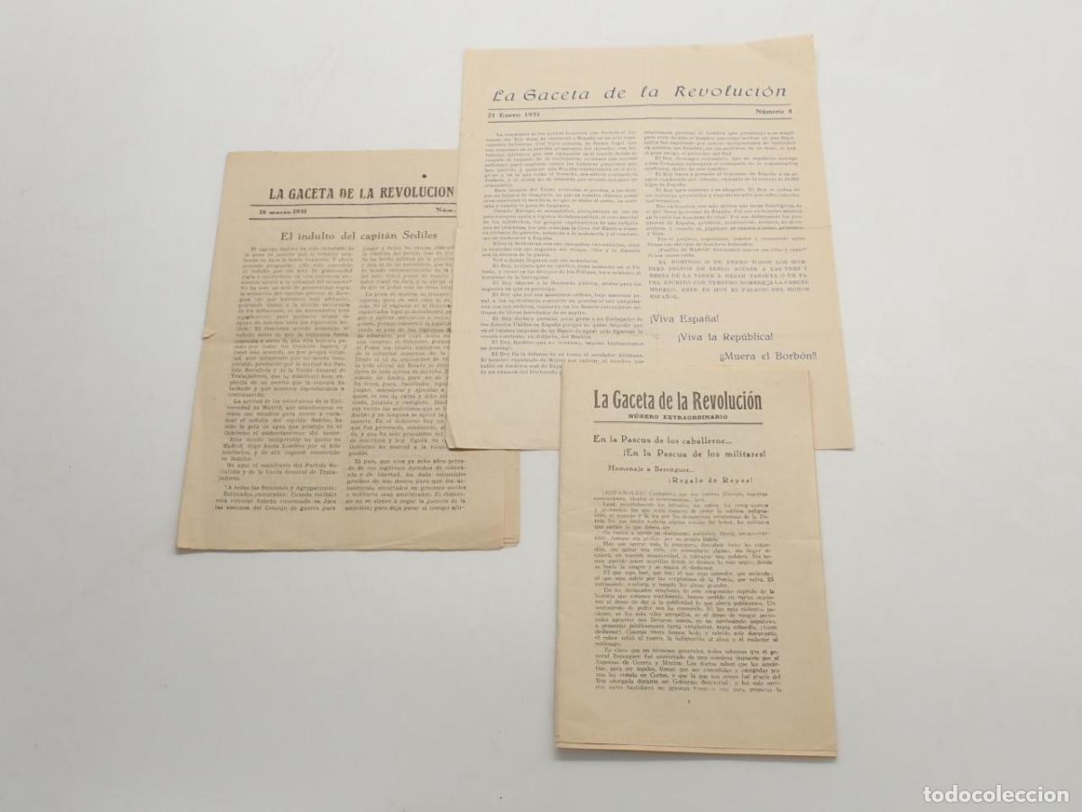 Libros: La Gaceta de la Revoluci&oacute;n. 3 n&uacute;meros - - Foto 1