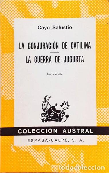 Libros: La conjuraci&oacute;n de Catilina; La guerra de Jugurta- 9788423903665