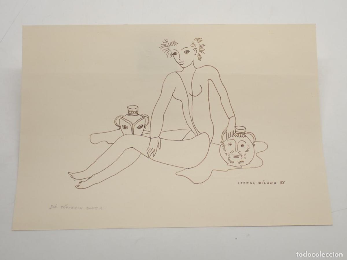 Libros: 3 dibujos originales de Lorenz Zilken - ZILKEN, Lorenz - Foto 2