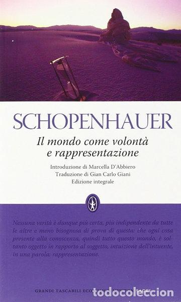 Libros: Il mondo come volont&agrave; e rappresentazione- 9788854123830