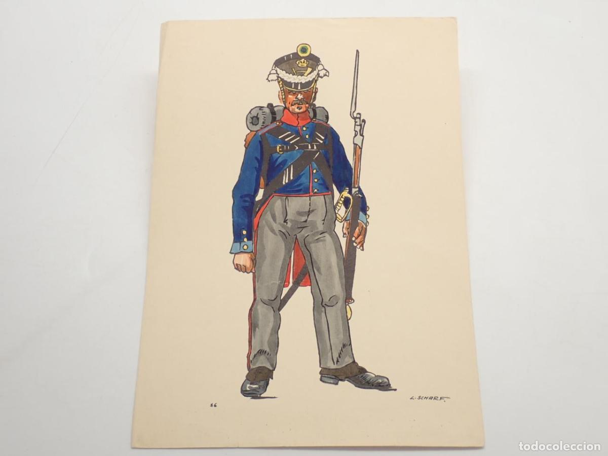 B&uuml;cher: F&uuml;silier von Th&uuml;ringer Bataillon, 1813 [ACUARELA ORIGINAL DE L. SCHARF] - SCHARF, L.
