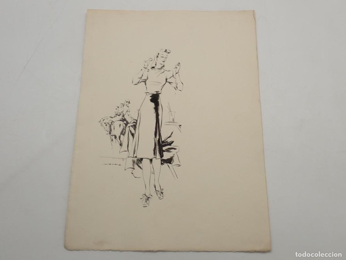 Libri di seconda mano: Joven maquill&aacute;ndose [Dibujo original] -