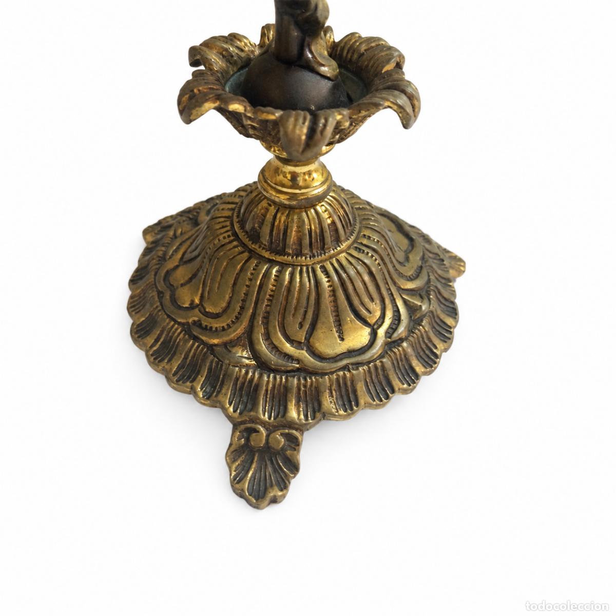 Libros: Par de candelabros de bronce - Napole&oacute;n III - siglo XIX - Foto 5