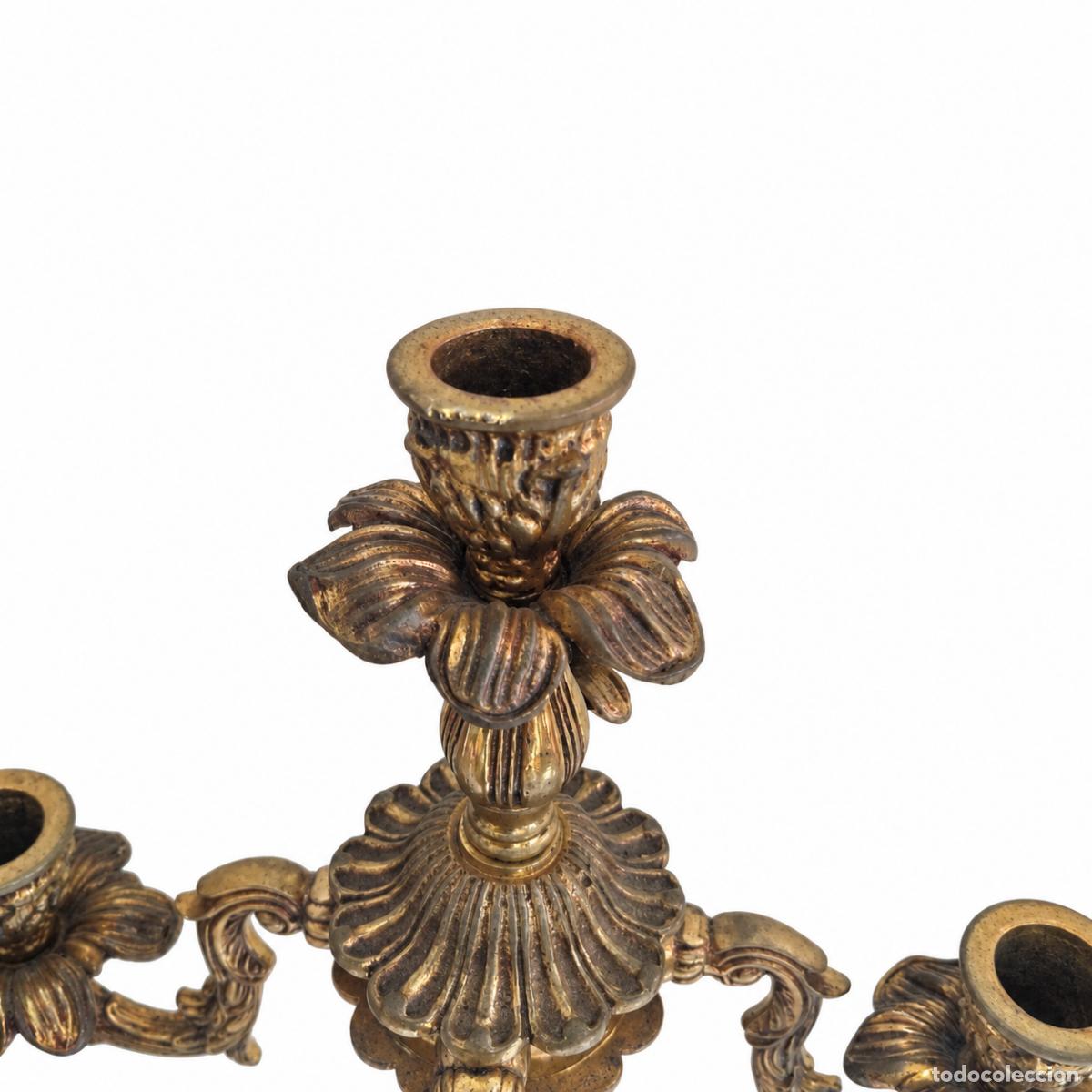 Libros: Par de candelabros de bronce - Napole&oacute;n III - siglo XIX - Foto 15