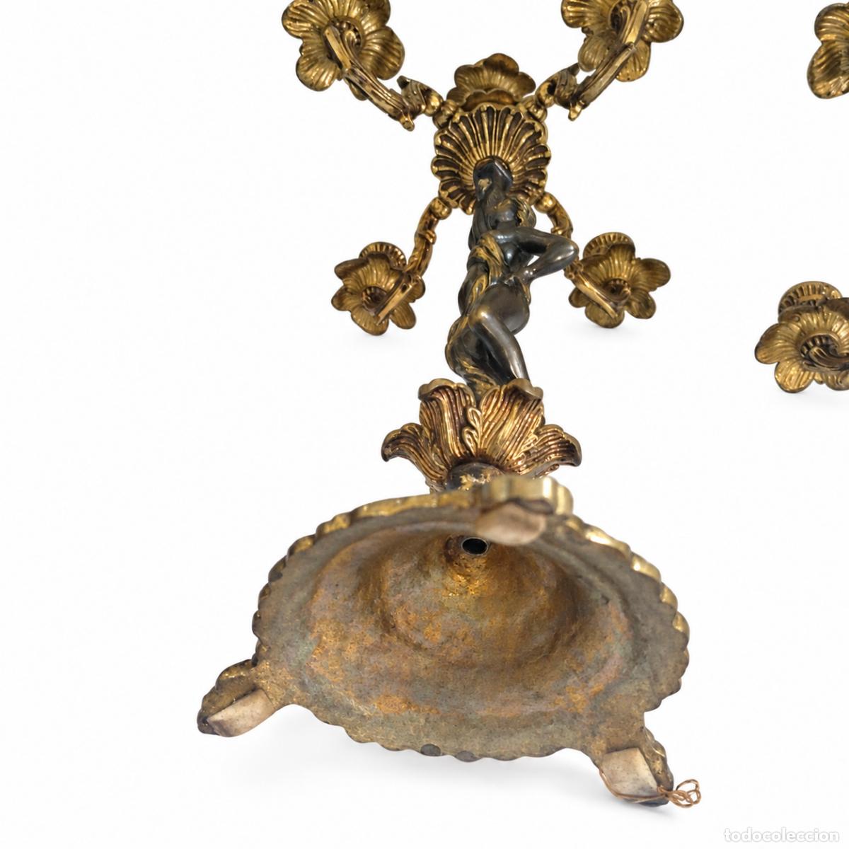 Libros: Par de candelabros de bronce - Napole&oacute;n III - siglo XIX - Foto 18