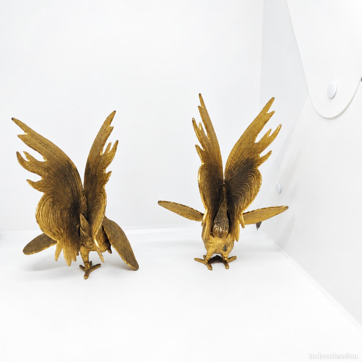 Libros: Pelea de gallos - 20 cm - Bronce dorado - Foto 5