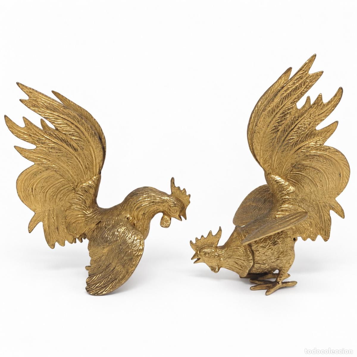 Libros: Pelea de gallos - 20 cm - Bronce dorado - Foto 7