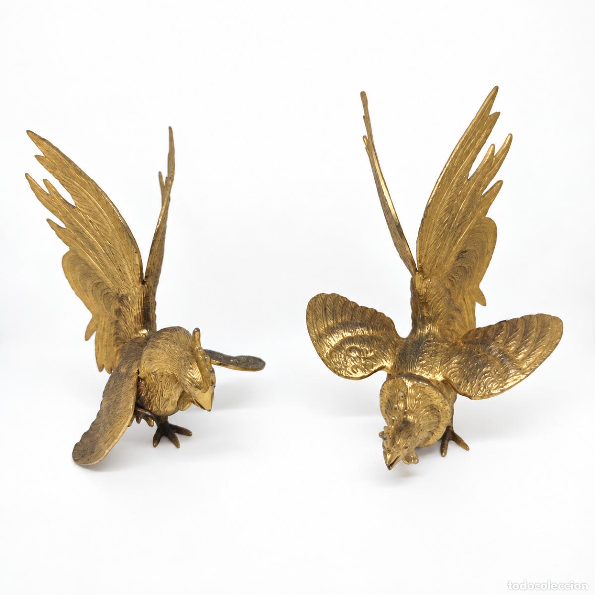Libros: Pelea de gallos - 20 cm - Bronce dorado - Foto 9