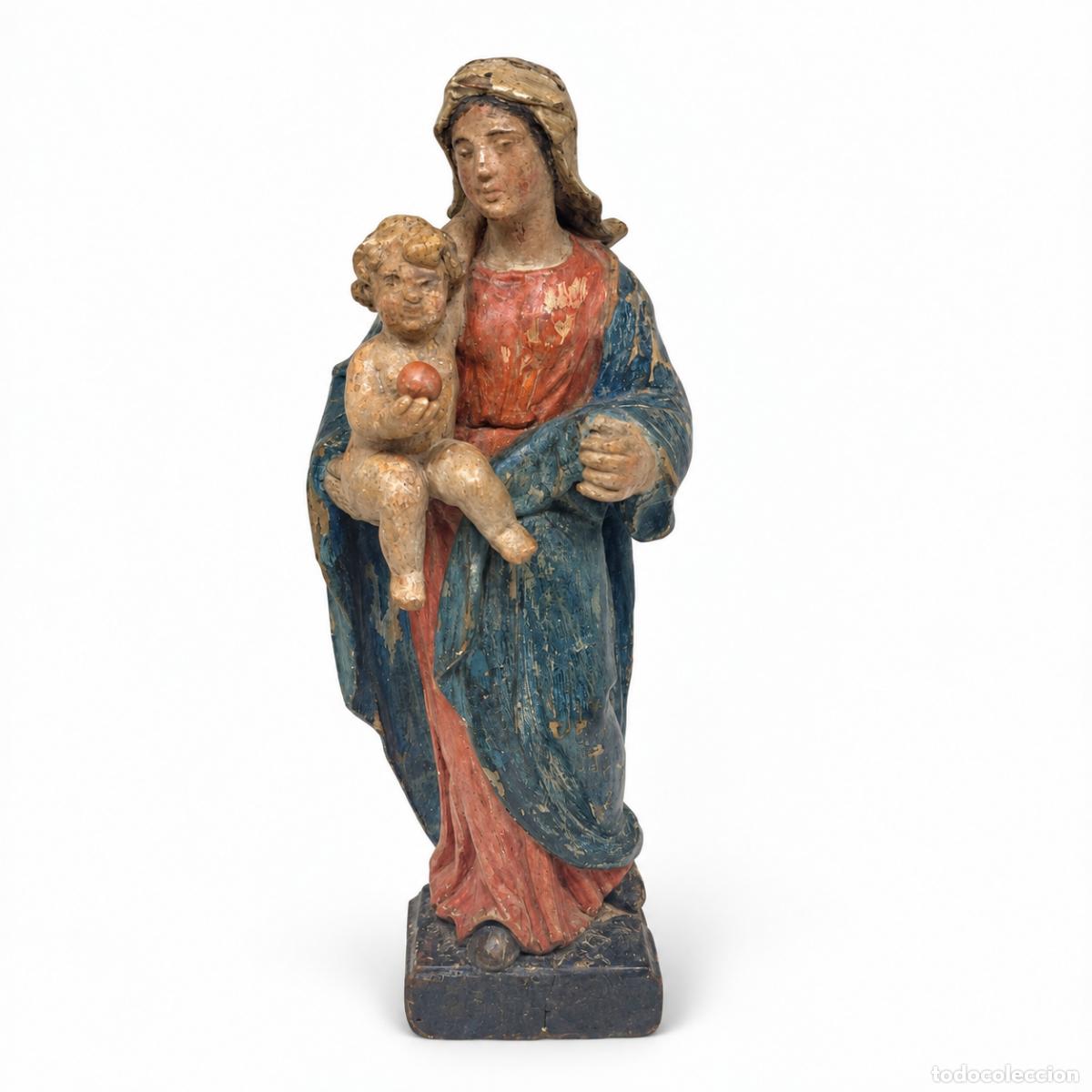 Libros: Nuestra Se&ntilde;ora con el Ni&ntilde;o y el Orbe - Siglo XVIII - Foto 3
