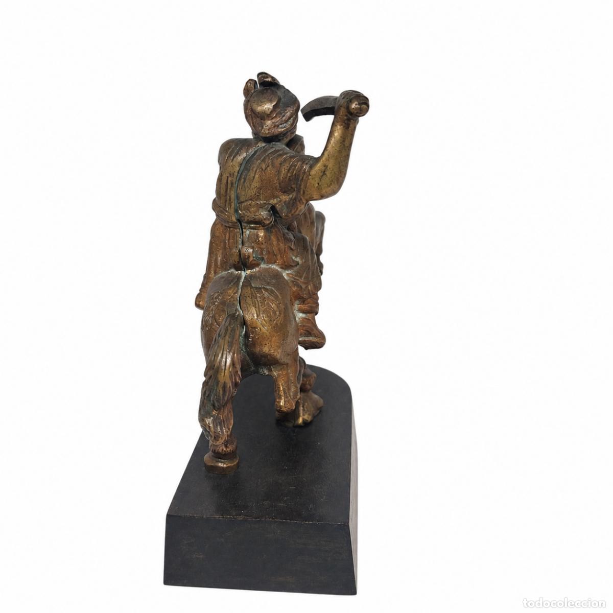 Libros: Pareja de guerreros a caballo, en bronce. - Foto 8