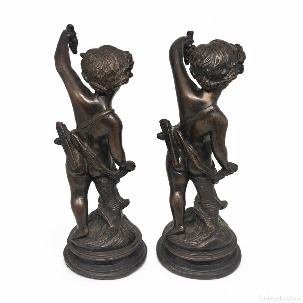 Libros: 2 esculturas - Baco, dios del vino - 29 cm - Bronce - Foto 3
