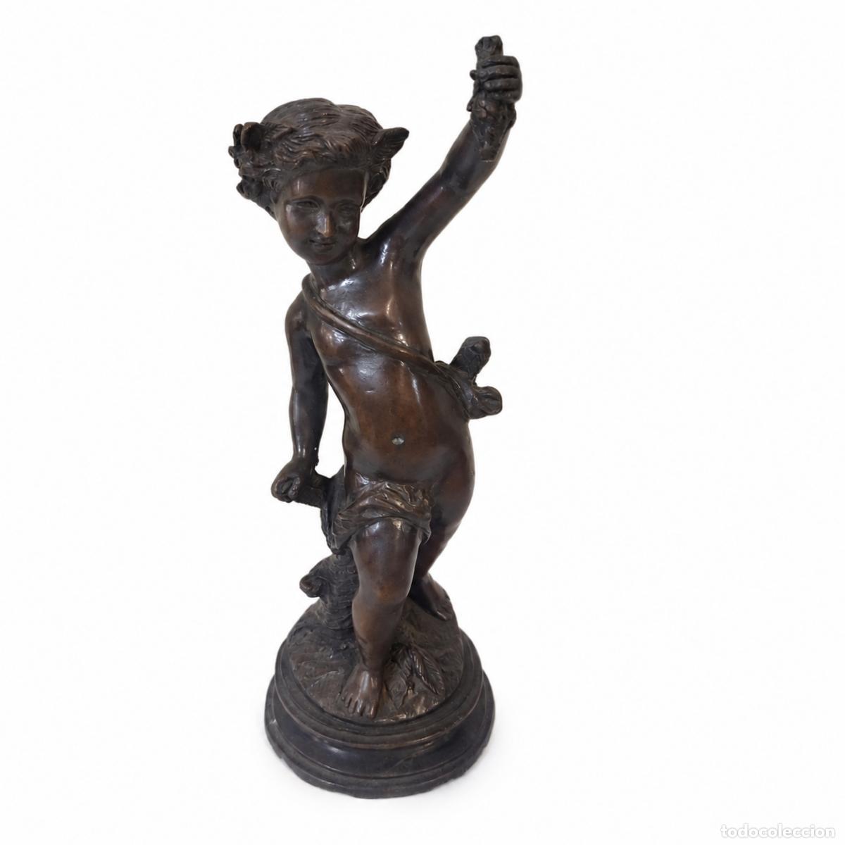 Libros: 2 esculturas - Baco, dios del vino - 29 cm - Bronce - Foto 6