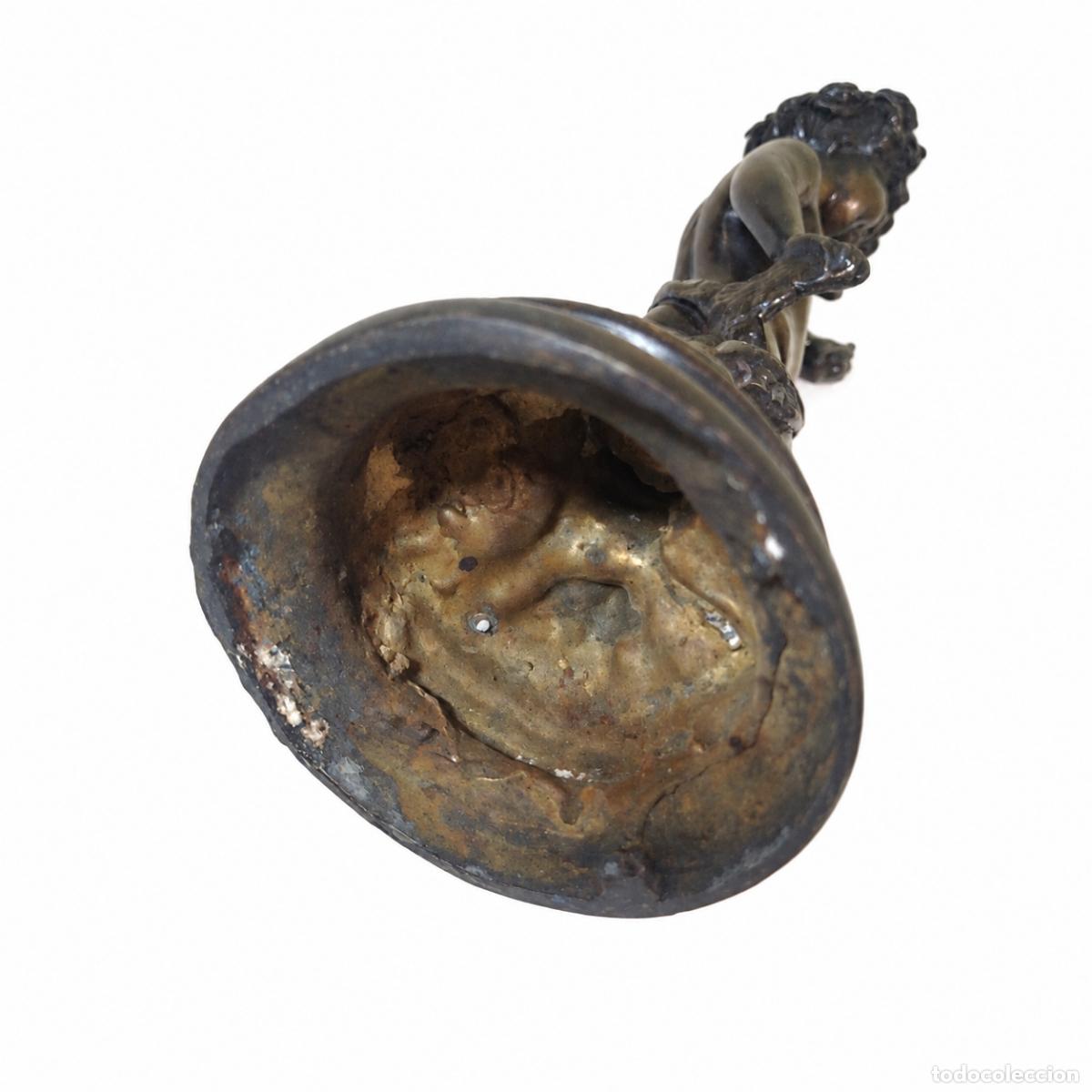 Libros: 2 esculturas - Baco, dios del vino - 29 cm - Bronce - Foto 9