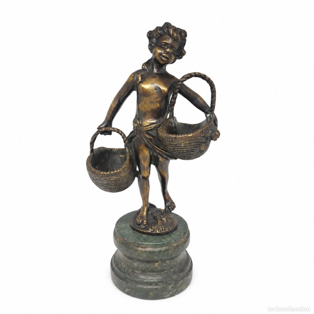 Libros: 2 esculturas - Baco, dios del vino - 29 cm - Bronce - Foto 11