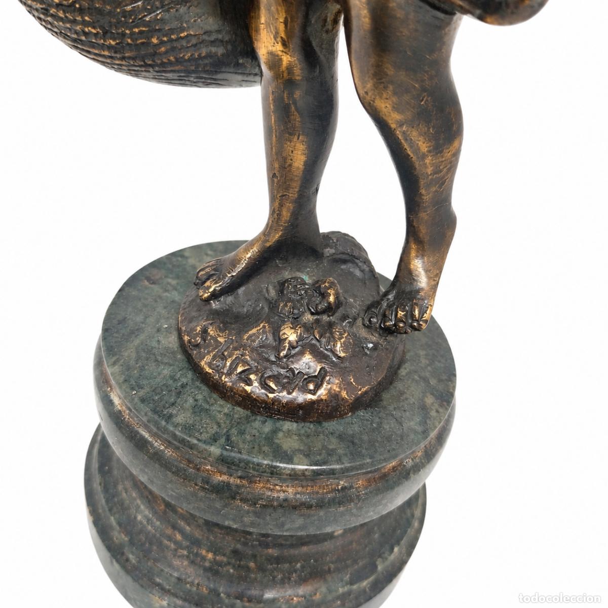 Libros: 2 esculturas - Baco, dios del vino - 29 cm - Bronce - Foto 13