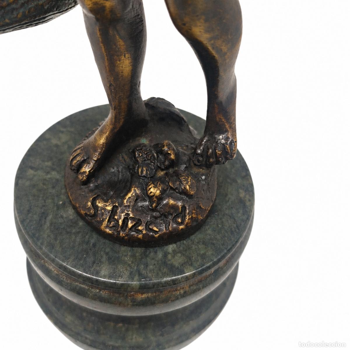 Libros: 2 esculturas - Baco, dios del vino - 29 cm - Bronce - Foto 14
