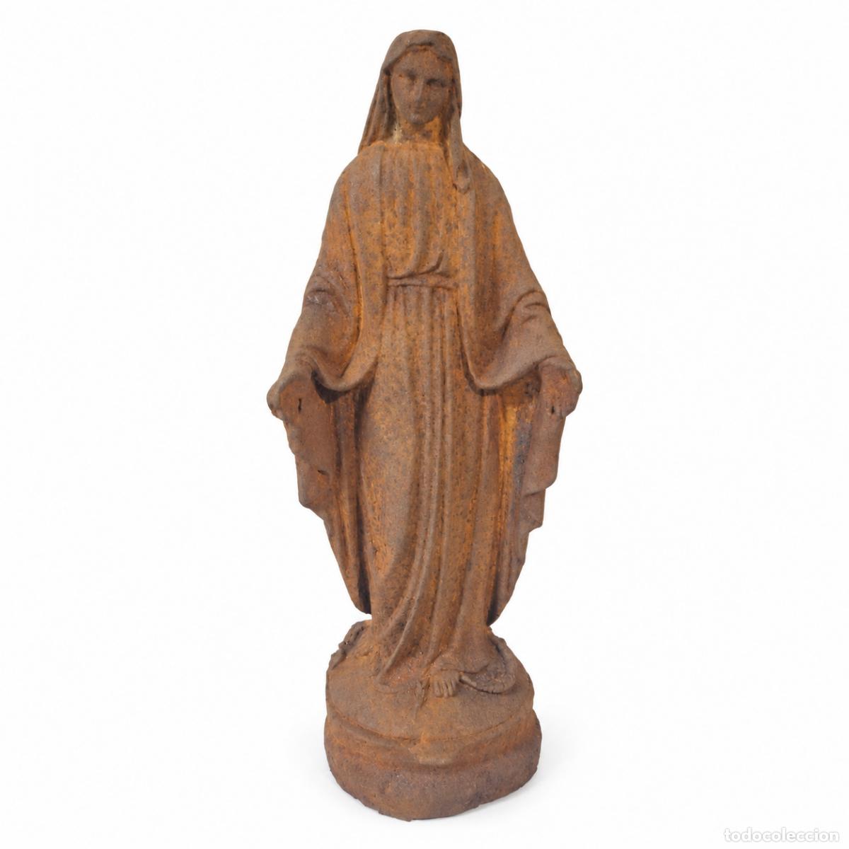 books: Nuestra Se&ntilde;ora de Gracia - escultura religiosa en hierro fundido - siglo XIX