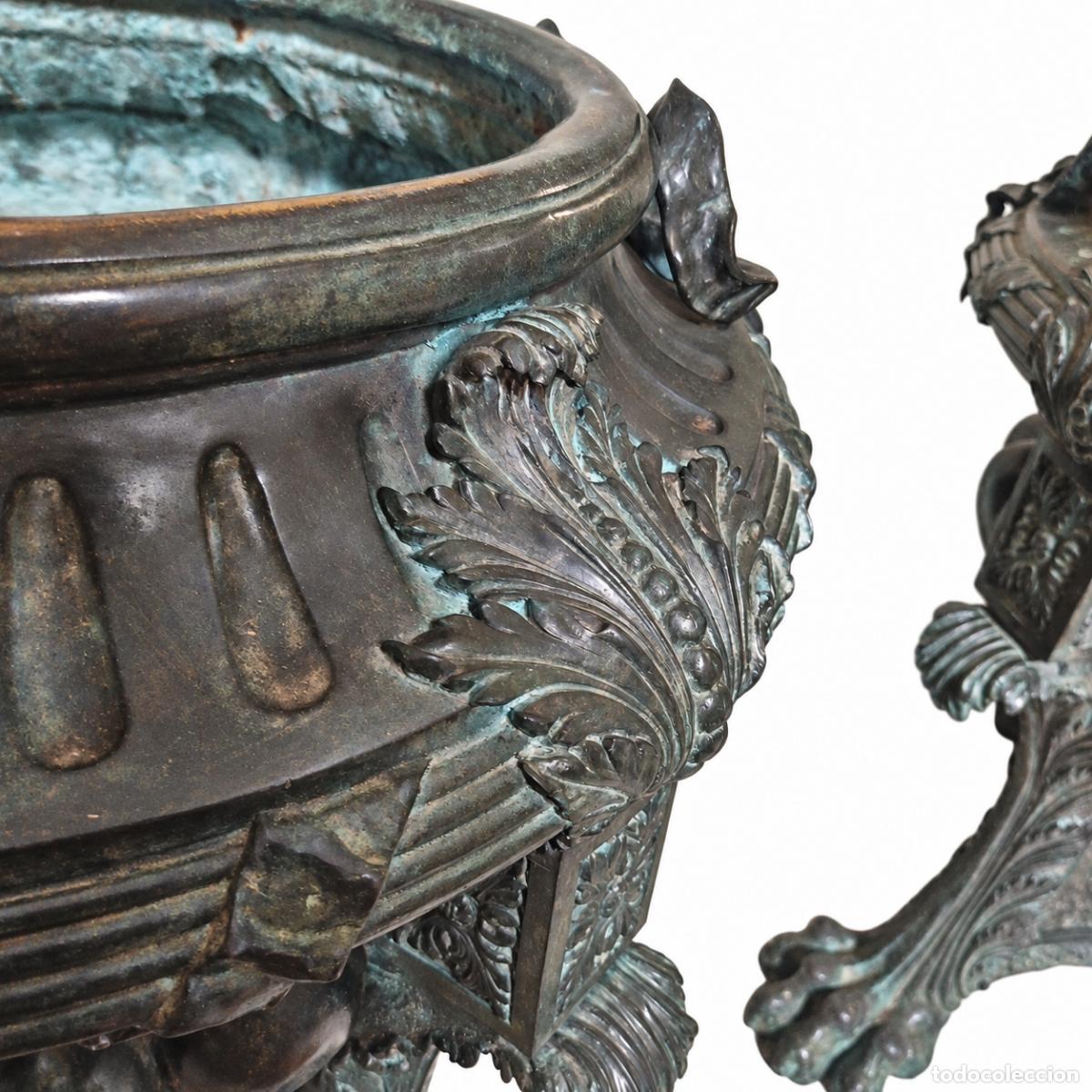Libros: 2 Macetas Monumentales - Bronce - 85 cm - Napole&oacute;n III - Foto 9