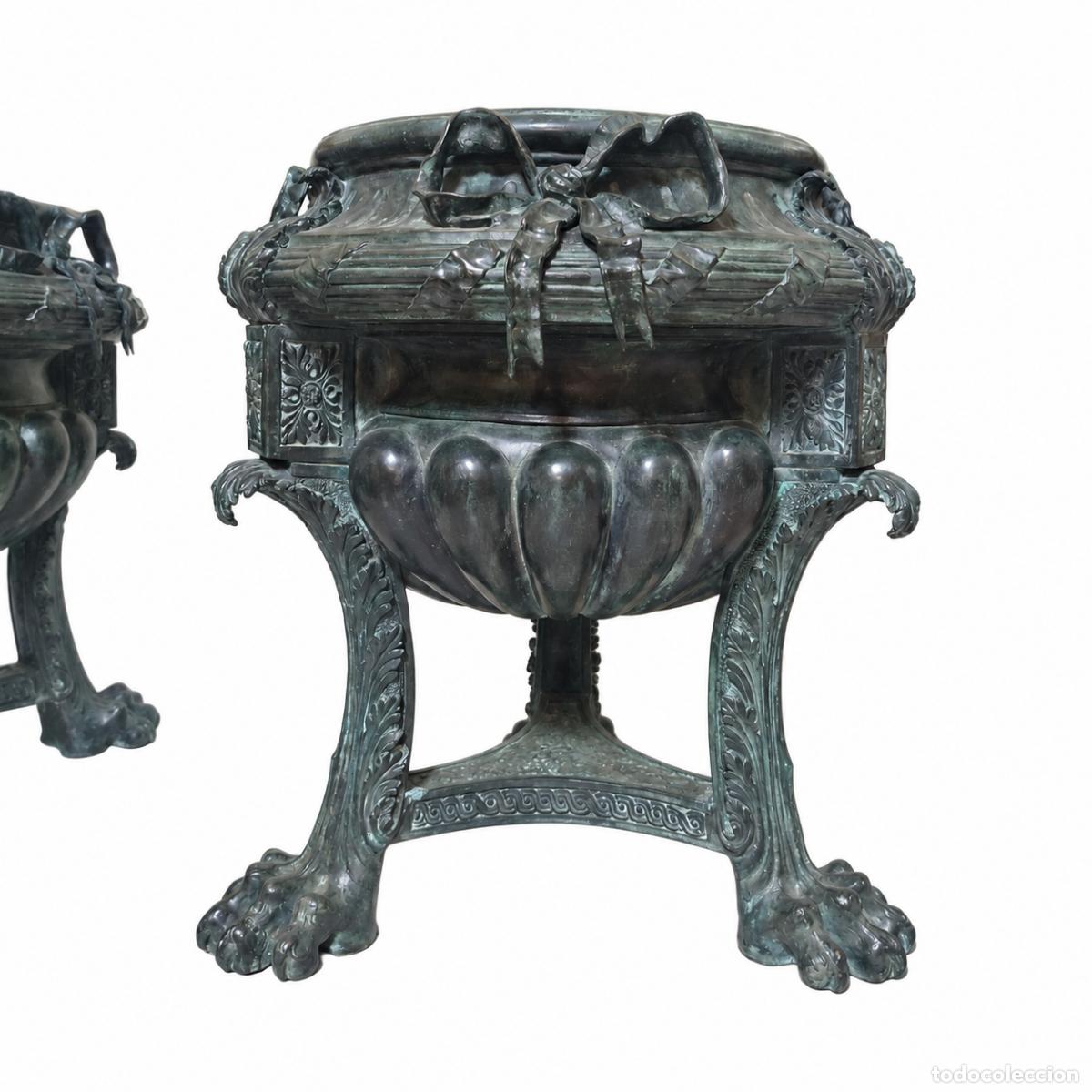 Libros: 2 Macetas Monumentales - Bronce - 85 cm - Napole&oacute;n III - Foto 26