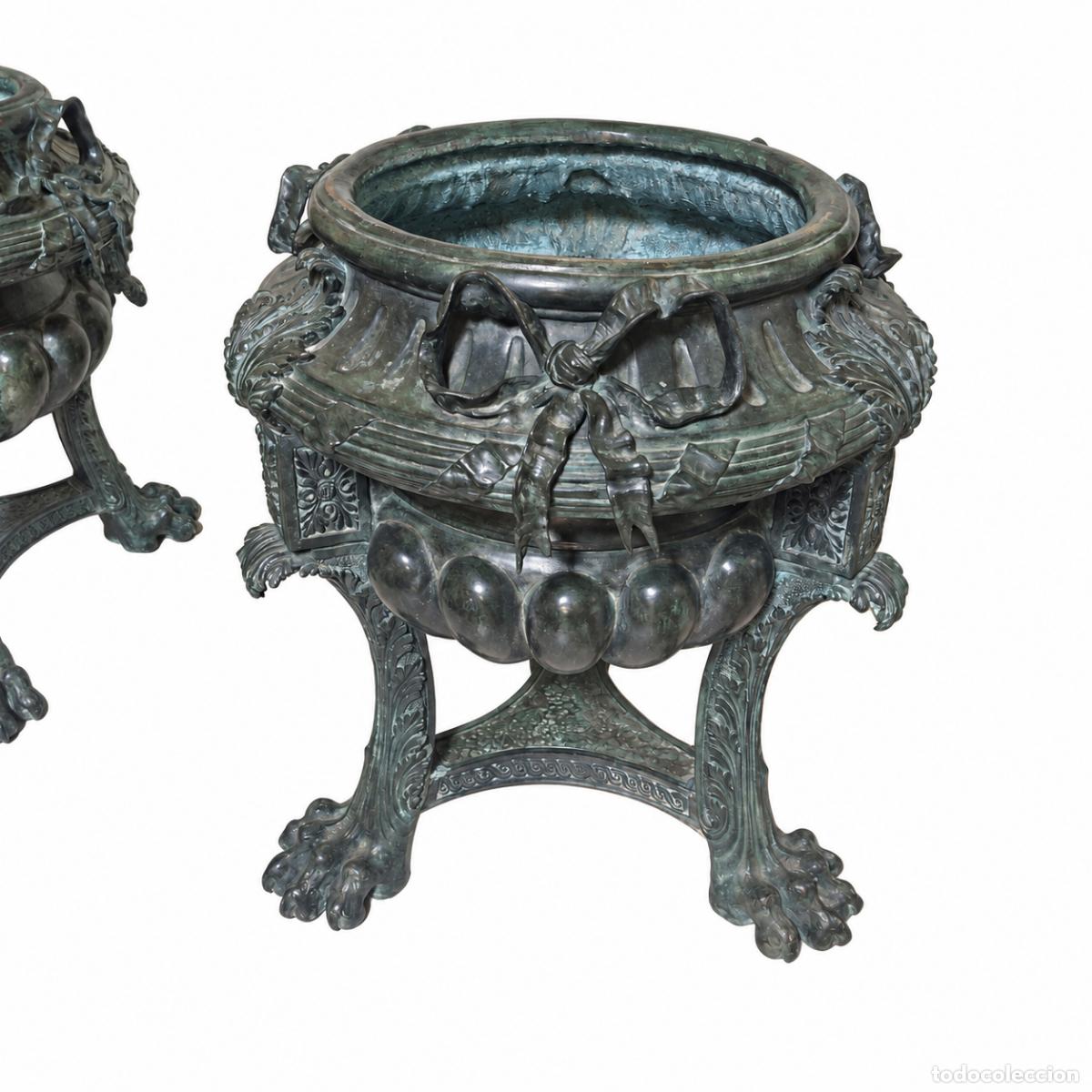 Libros: 2 Macetas Monumentales - Bronce - 85 cm - Napole&oacute;n III - Foto 30