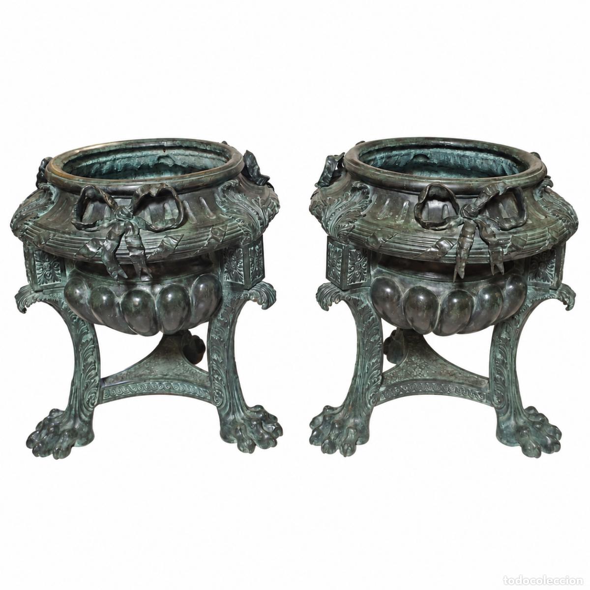 Libros: 2 Macetas Monumentales - Bronce - 85 cm - Napole&oacute;n III - Foto 36