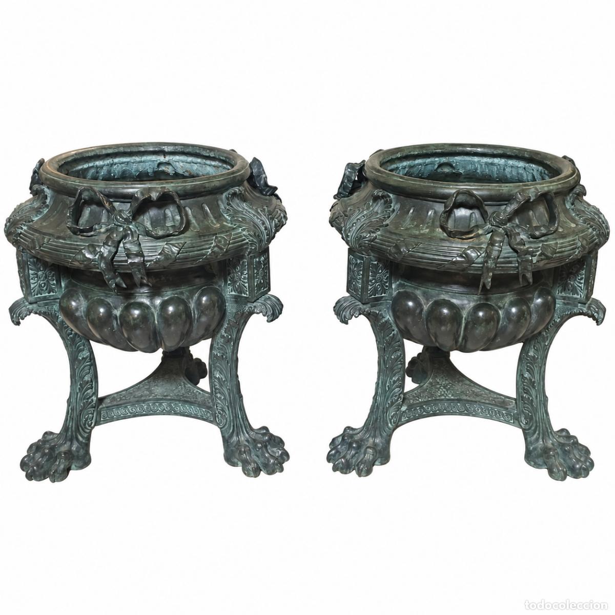 Libros: 2 Macetas Monumentales - Bronce - 85 cm - Napole&oacute;n III - Foto 37
