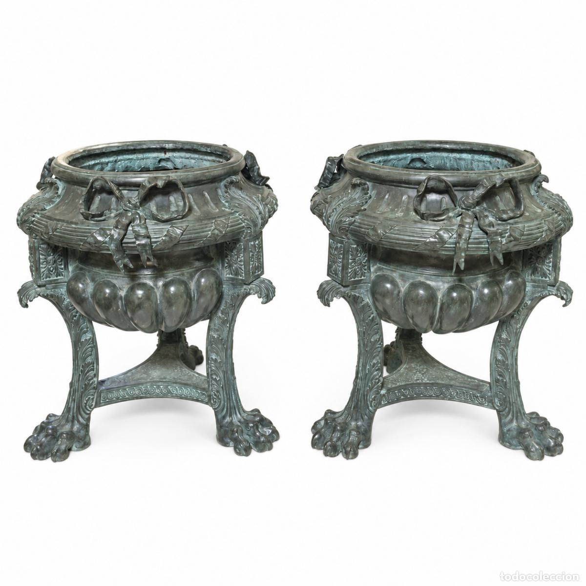 Libros: 2 Macetas Monumentales - Bronce - 85 cm - Napole&oacute;n III - Foto 39