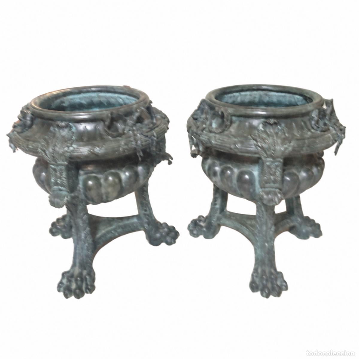 Libros: 2 Macetas Monumentales - Bronce - 85 cm - Napole&oacute;n III - Foto 40