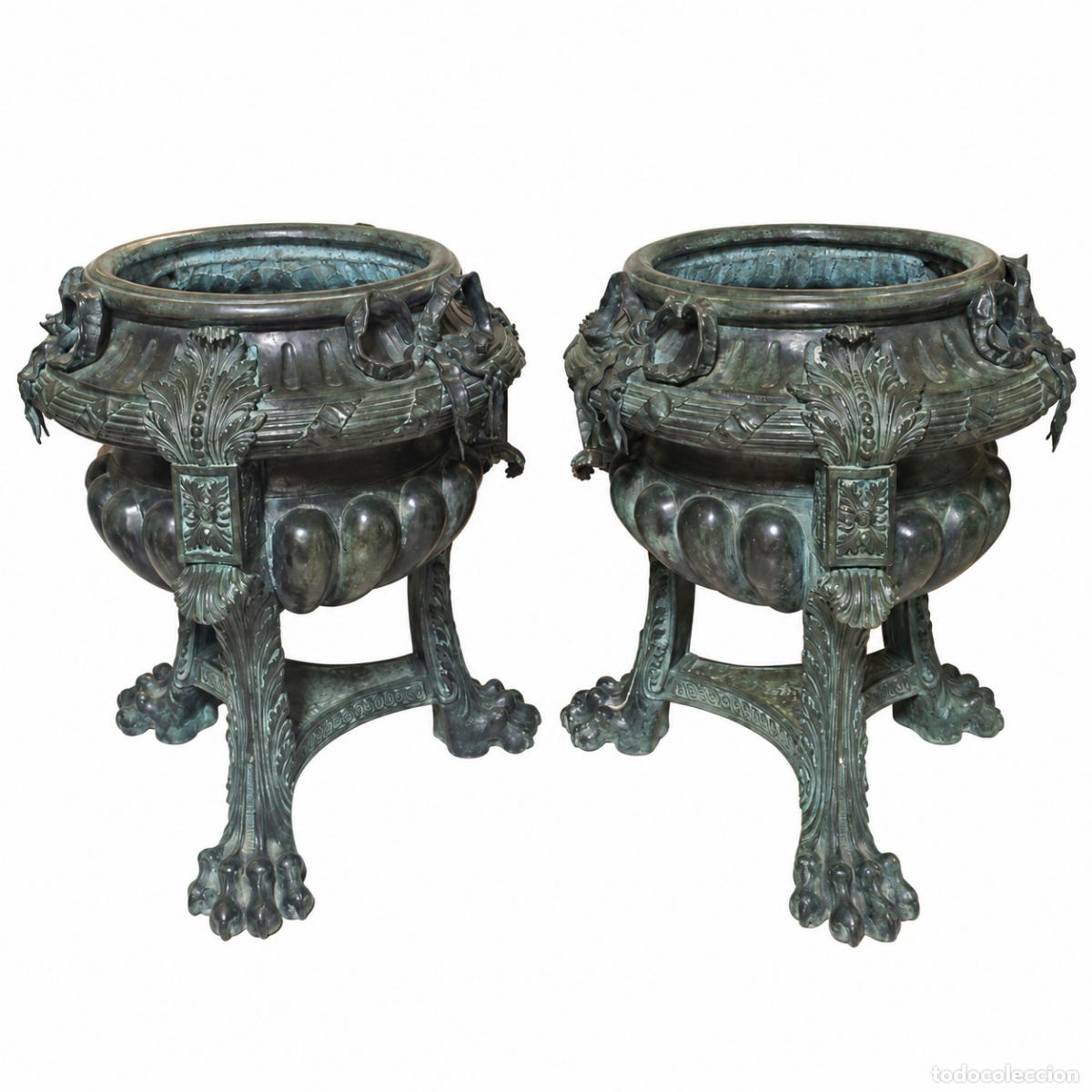 Libros: 2 Macetas Monumentales - Bronce - 85 cm - Napole&oacute;n III - Foto 41