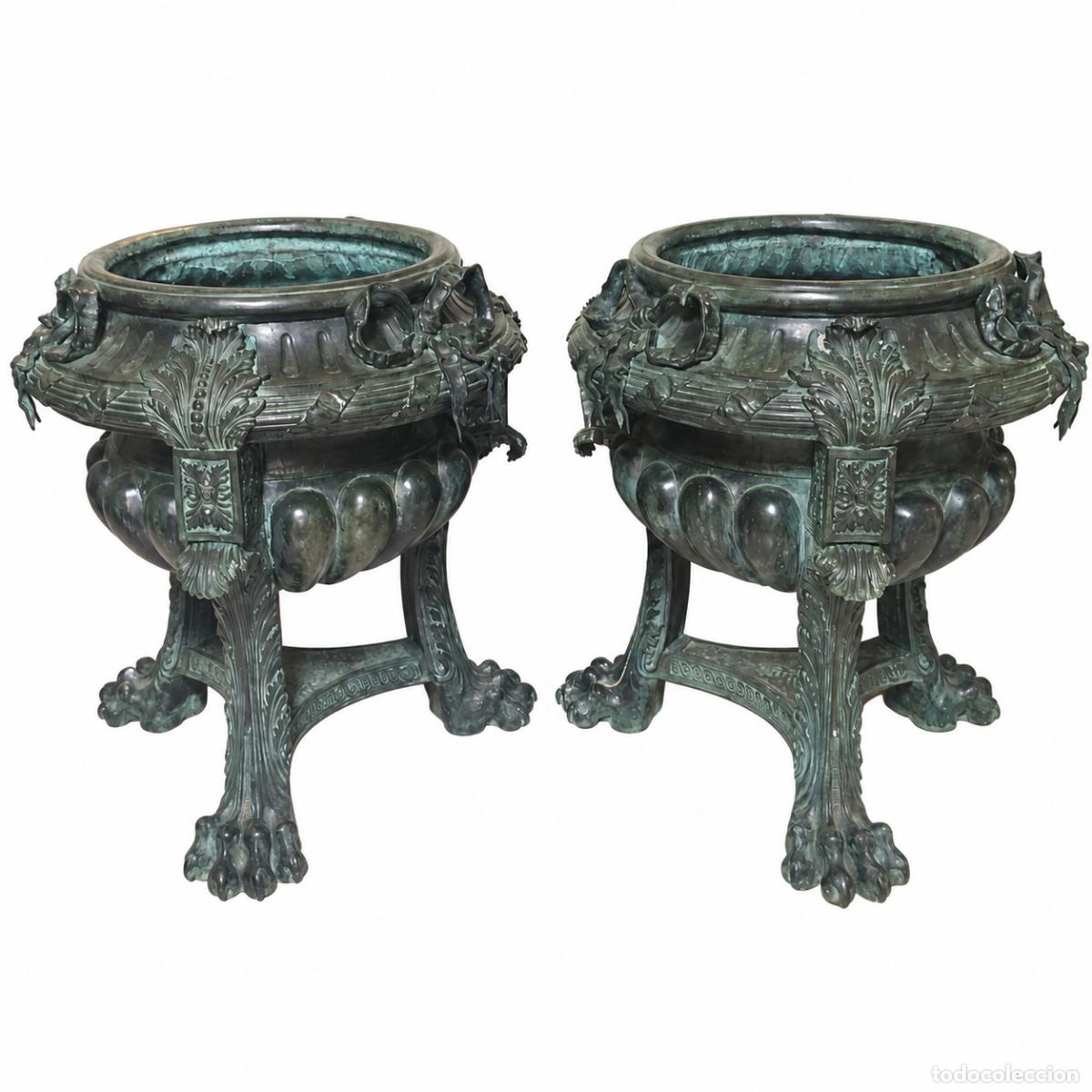 Libros: 2 Macetas Monumentales - Bronce - 85 cm - Napole&oacute;n III - Foto 42