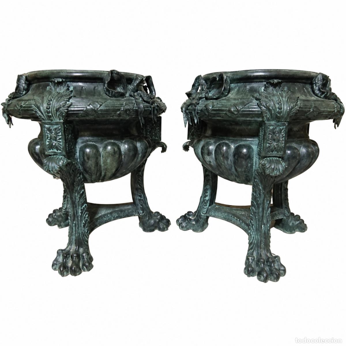 Libros: 2 Macetas Monumentales - Bronce - 85 cm - Napole&oacute;n III - Foto 43
