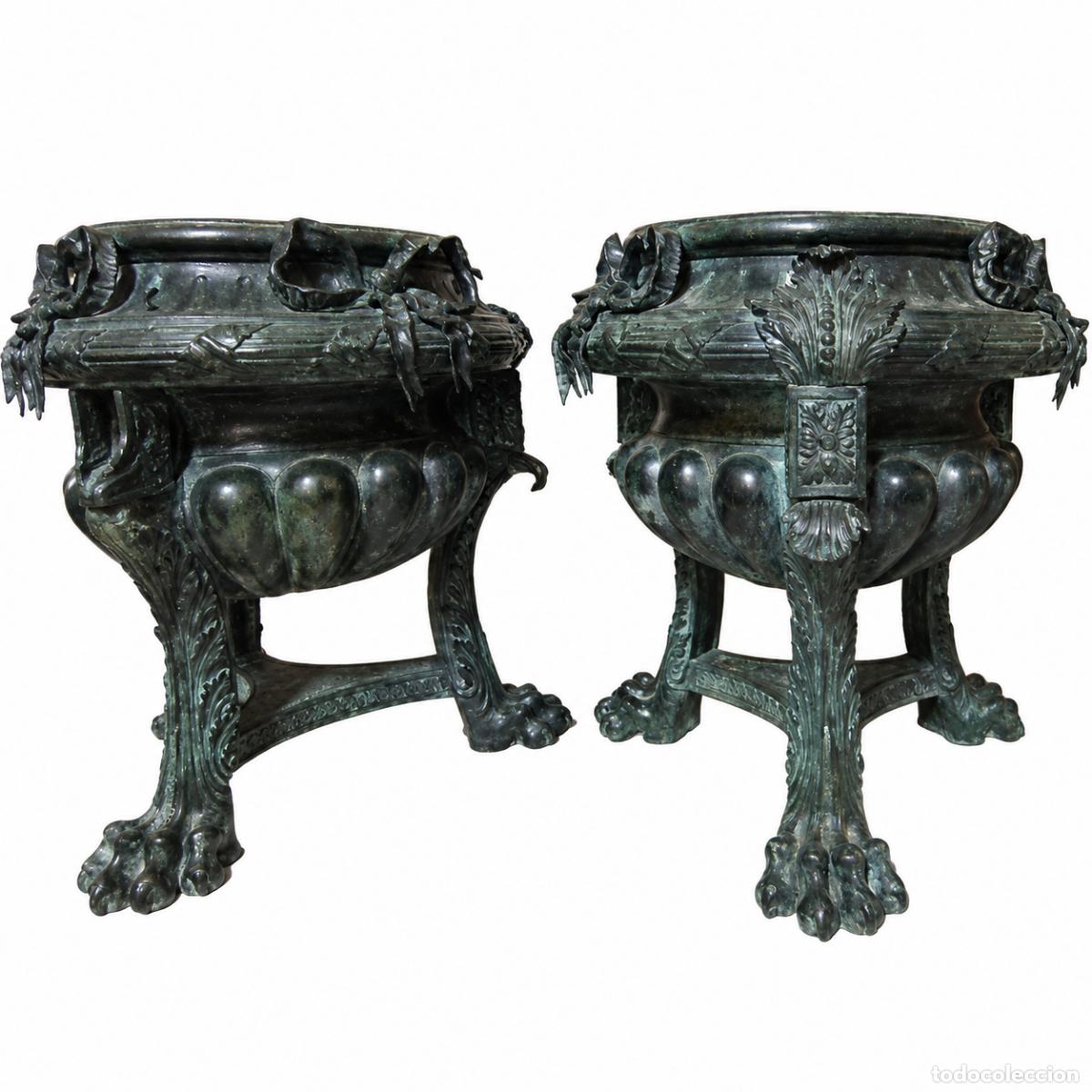 Libros: 2 Macetas Monumentales - Bronce - 85 cm - Napole&oacute;n III - Foto 45