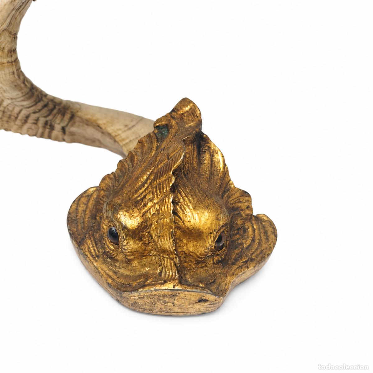Libros: J. Antony Redmile - Par de candelabros de cuerno y bronce. - Foto 3