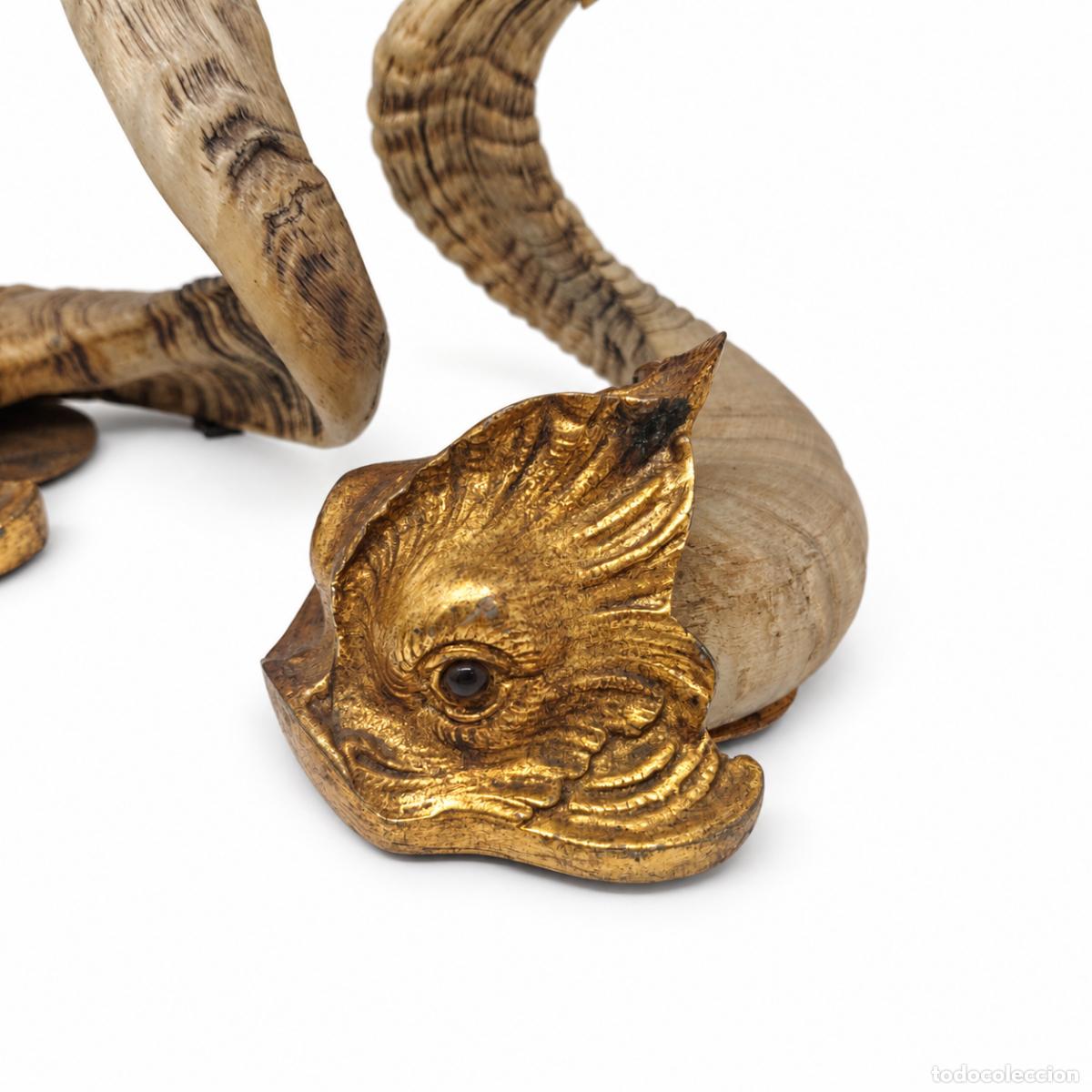 Libros: J. Antony Redmile - Par de candelabros de cuerno y bronce. - Foto 13