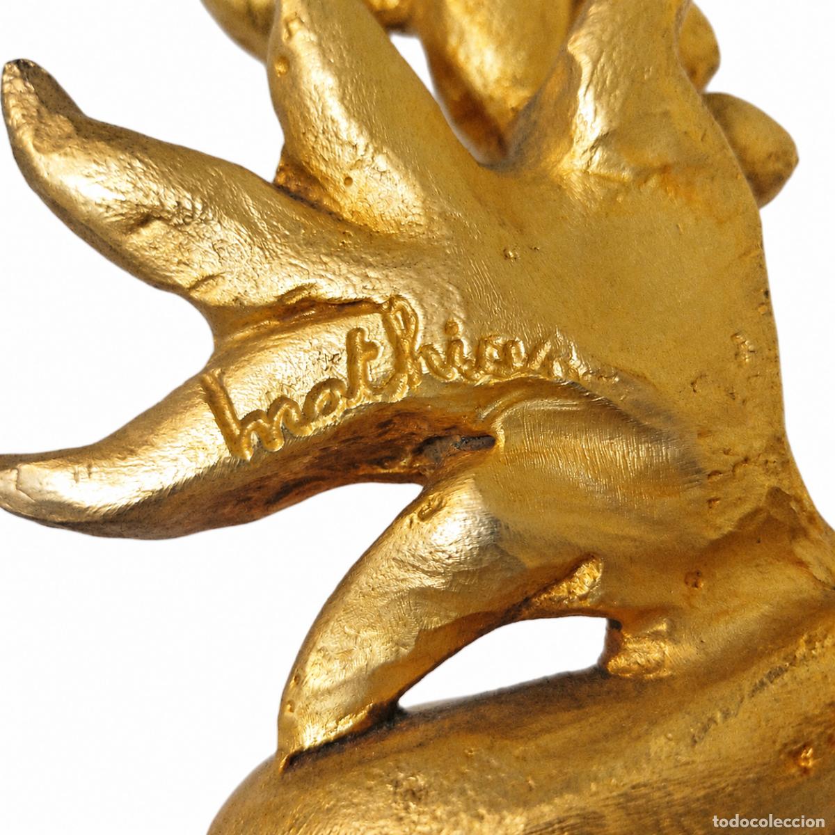 Libros: Fondica - Georges Mathias - 2 l&aacute;mparas de mesa - Bronce dorado - Foto 14