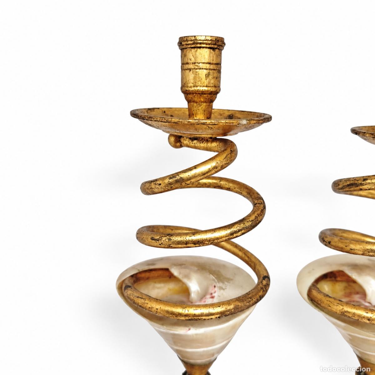 Libros: Selezioni Domus - 2 candelabros - Metal, Concha - Foto 6