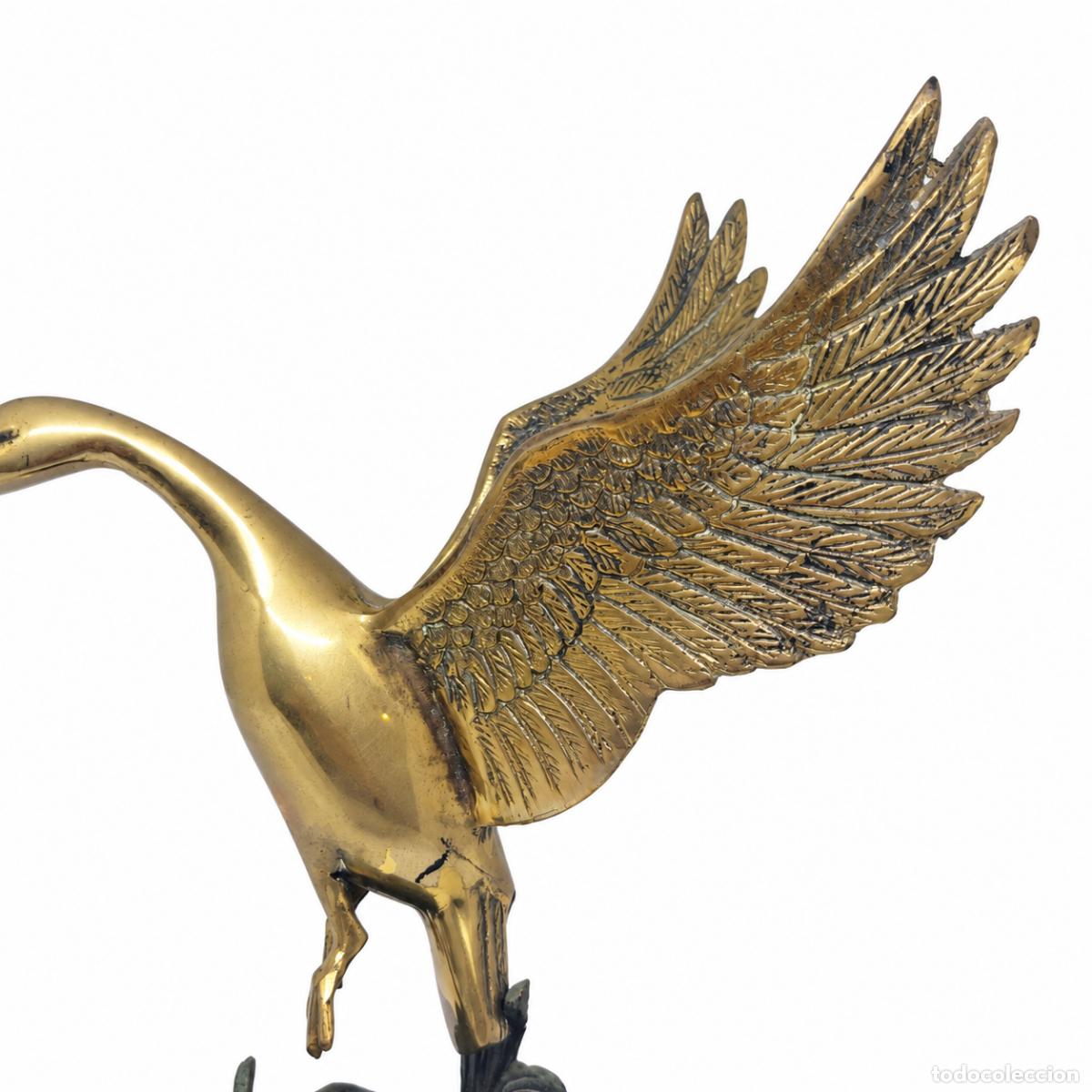 Libros: Garza en vuelo sobre juncos � bronce dorado - Foto 2