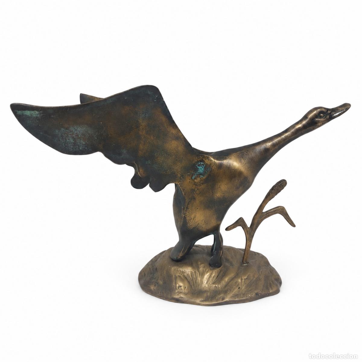 Libros: Escultura de un ganso en vuelo � bronce - Foto 2