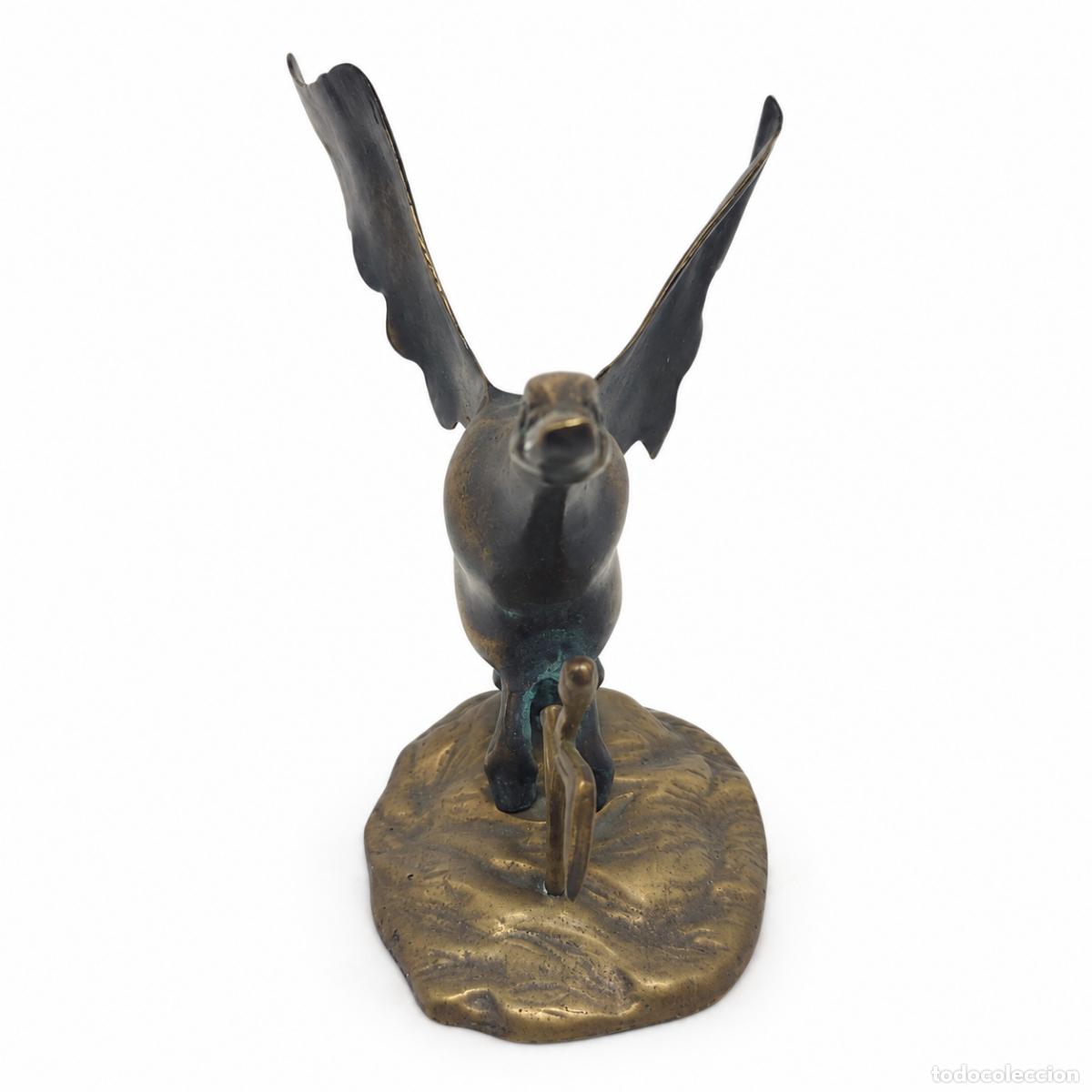 Libros: Escultura de un ganso en vuelo � bronce - Foto 6