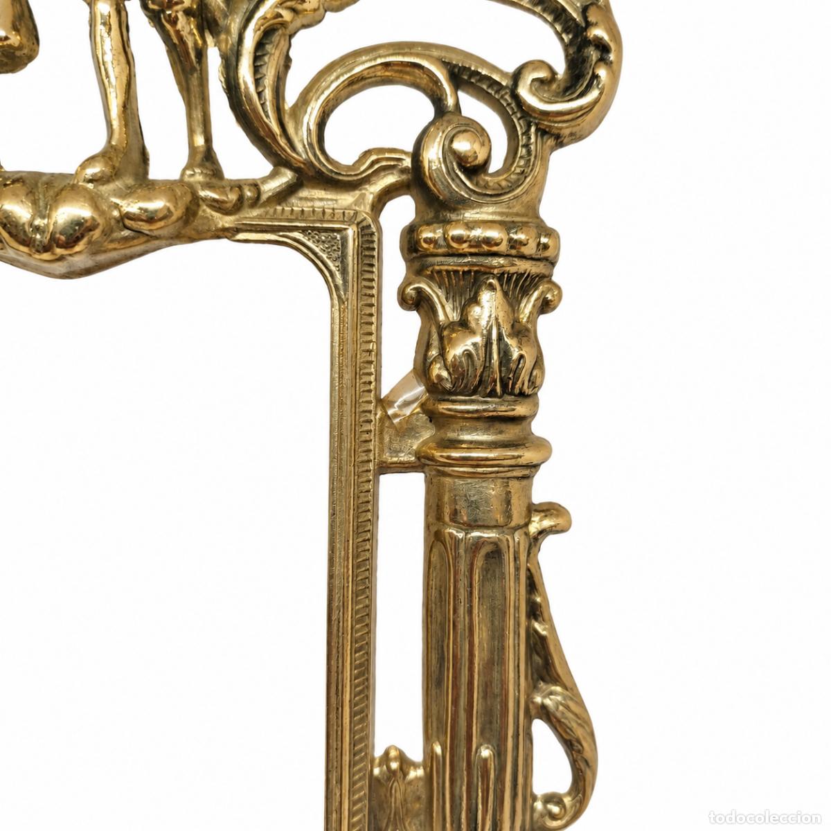 Libros: Marco de mesa de bronce dorado - siglo XIX - Foto 4
