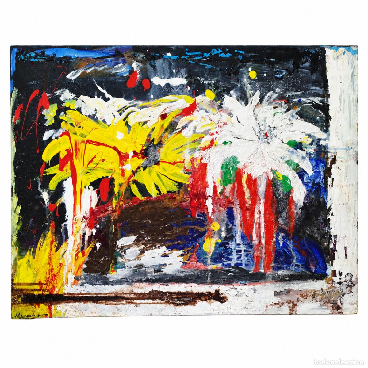 Livres: Manuela Sousa / M. Peres - Composici&oacute;n abstracta basada en una pintura anterior