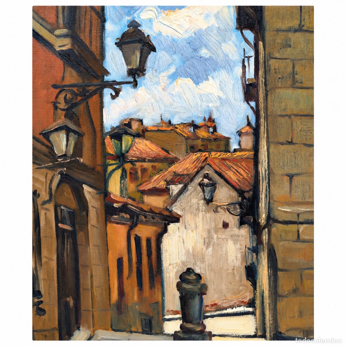 Libros: Fco. Castillo - Calle antigua con casas y farolas - Foto 3