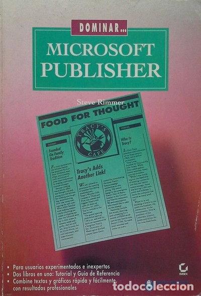 Livres: Dominar Microsoft Publisher- 9788488470027