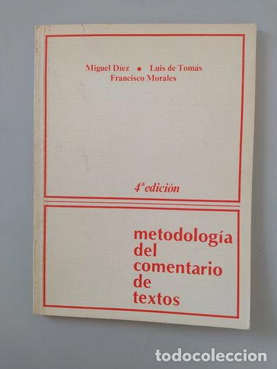 Livros em segunda m&atilde;o: Metodolog&iacute;a del comentario de textos- 9788439800484