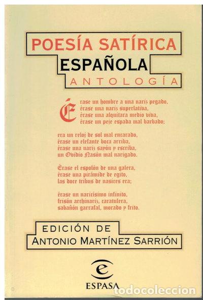 Libros: Poes&iacute;a sat&iacute;rica espa&ntilde;ola- 9788423996162
