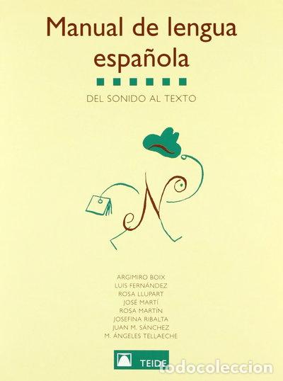 books: Manual de lengua espa&ntilde;ola- 9788430744084