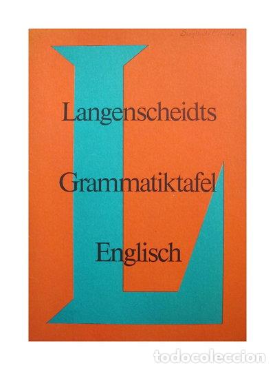 Libros: Langenscheidts Grammatiktafel Englisch- 9783468361203