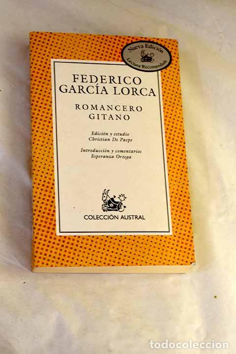 Libros: Romancero gitano: Garc&iacute;a Lorca, Federico.- Garc&iacute;a Lorca, Federico